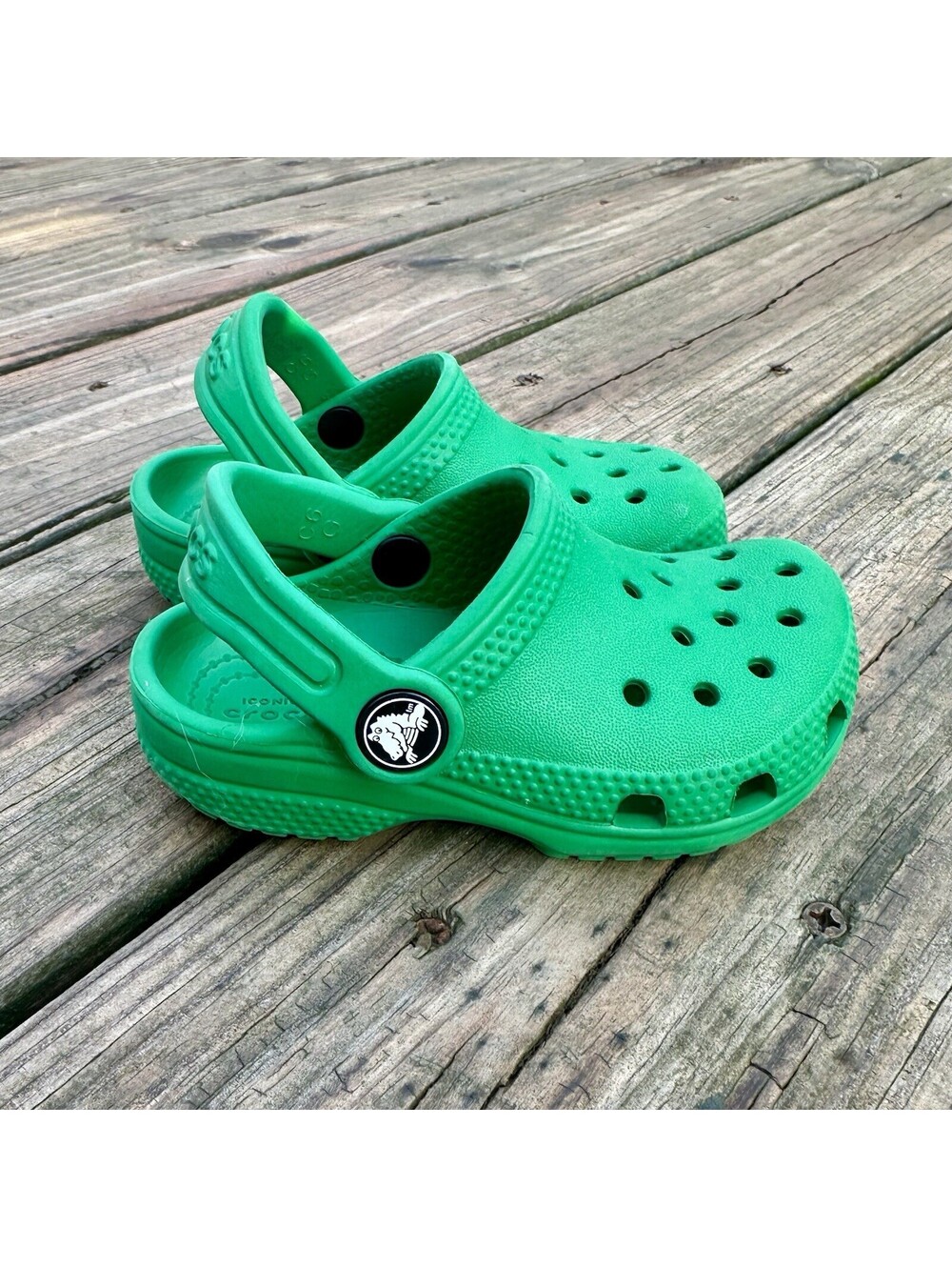 Crocs Unisex Kids Classic Clog Clogs Kids Toddler Size 6 Green Ivy